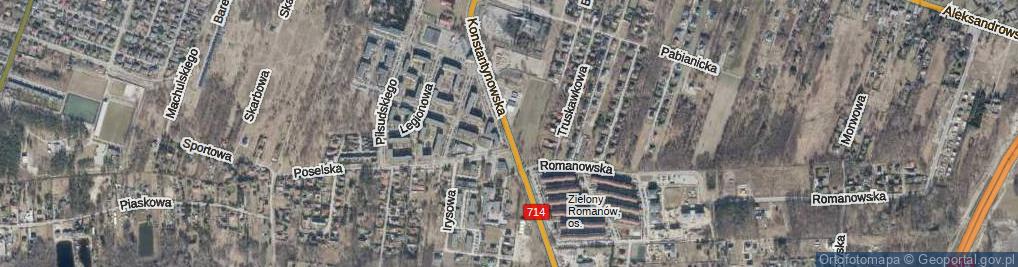 Zdjęcie satelitarne Konstantynowska ul.